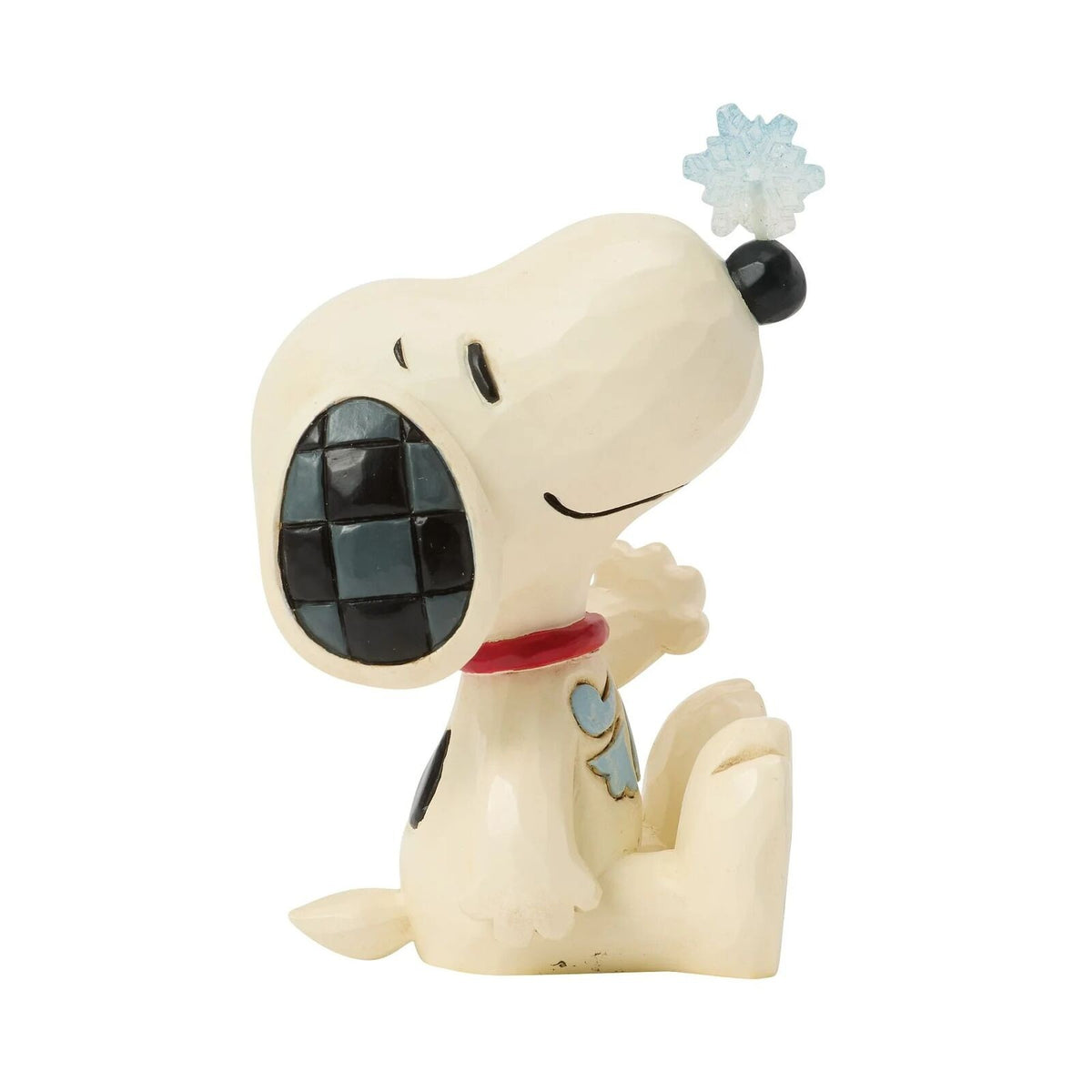 Peanuts By Jim Shore Mini Snoopy With Snowflake On Nose