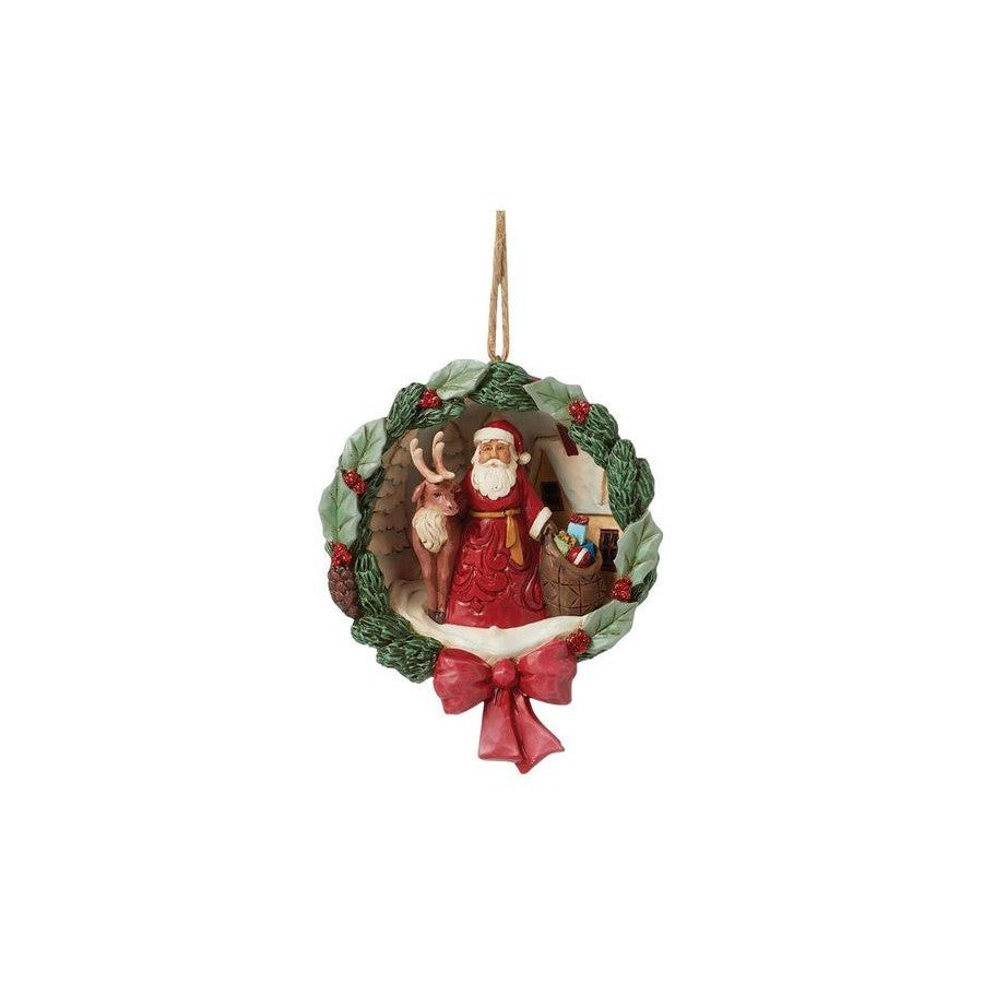 Heartwood Creek By Jim Shore Santa Scene Diorama Hanging Ornament