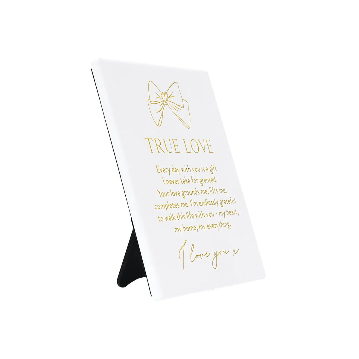 Wedding Verse Plaque "True Love"