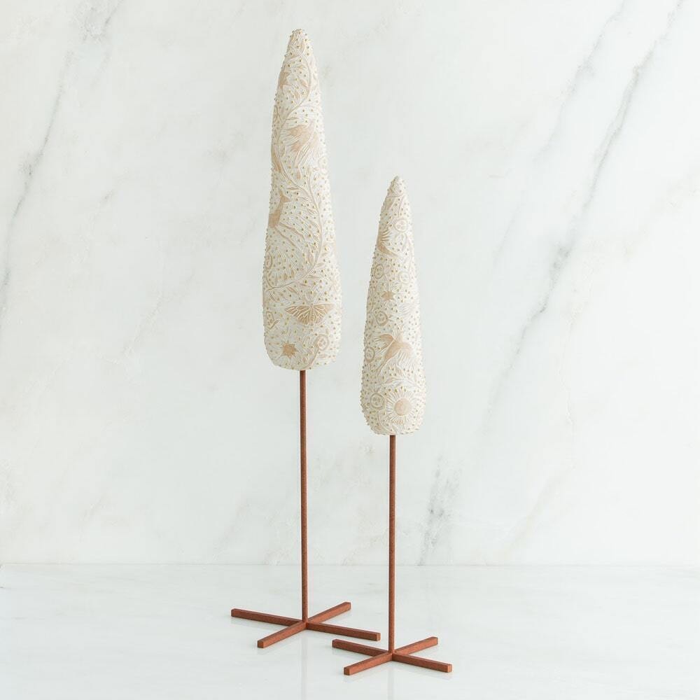 WILLOW TREE NATIVITY - CYPRESS TREES SET OF 2