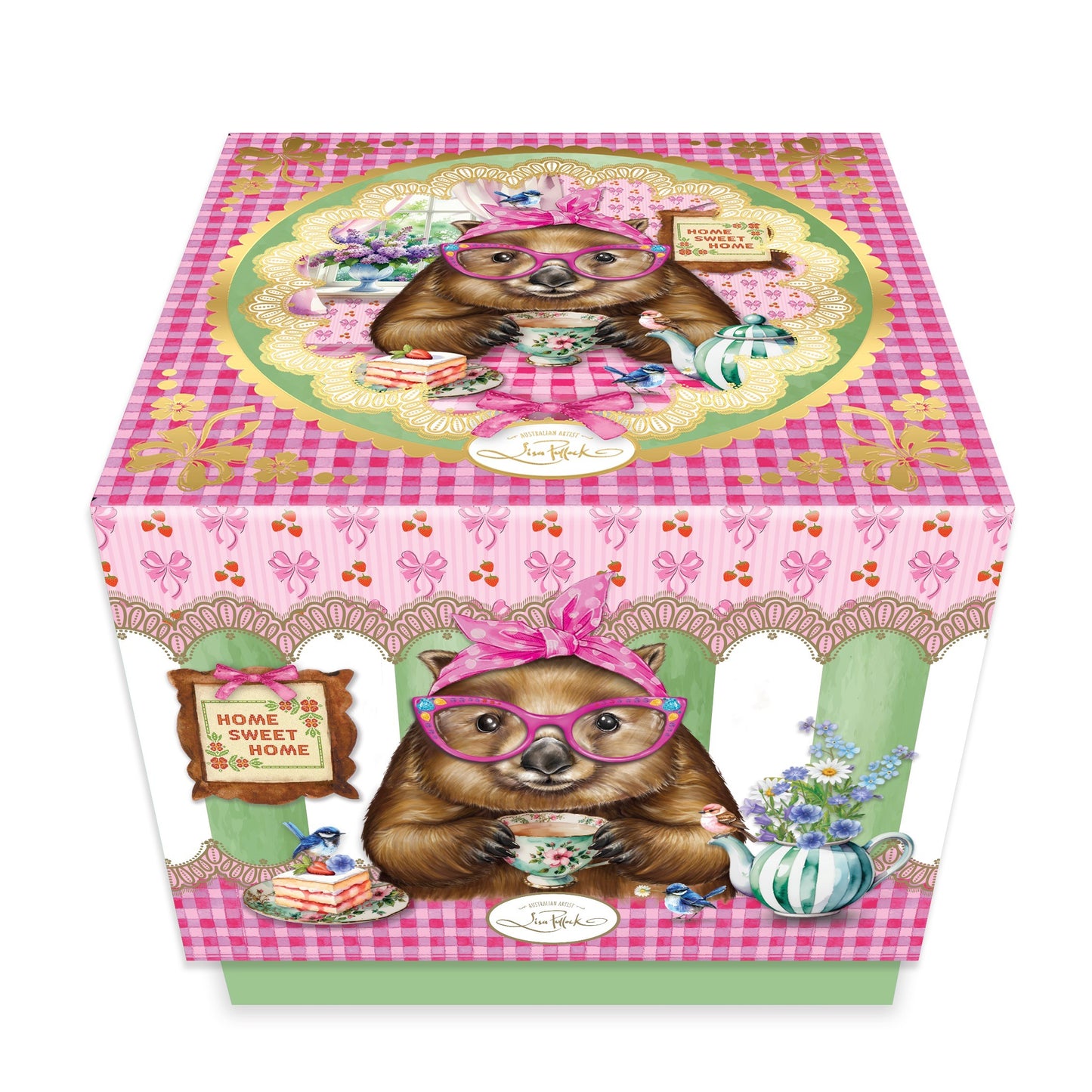 Lisa Pollock Ceramic Tea For One Set In Gift Box Wonda Wombat