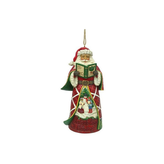 Heartwood Creek By Jim Shore Santa Song Hanging Ornament