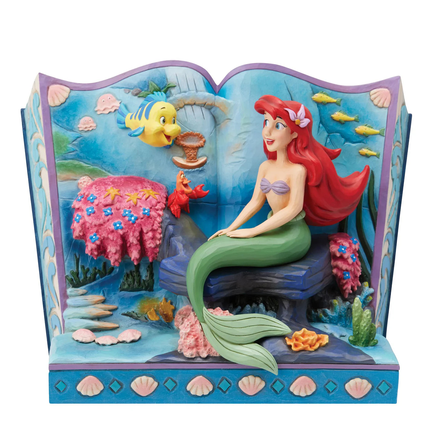 DISNEY TRADITIONS BY JIM SHORE UNDERSEA DREAMING LITTLE MERMAID ARIEL STORYBOOK