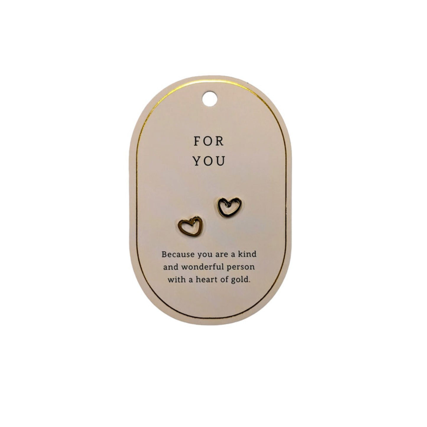 SWEETHEART FOR YOU GOLD EARRINGS