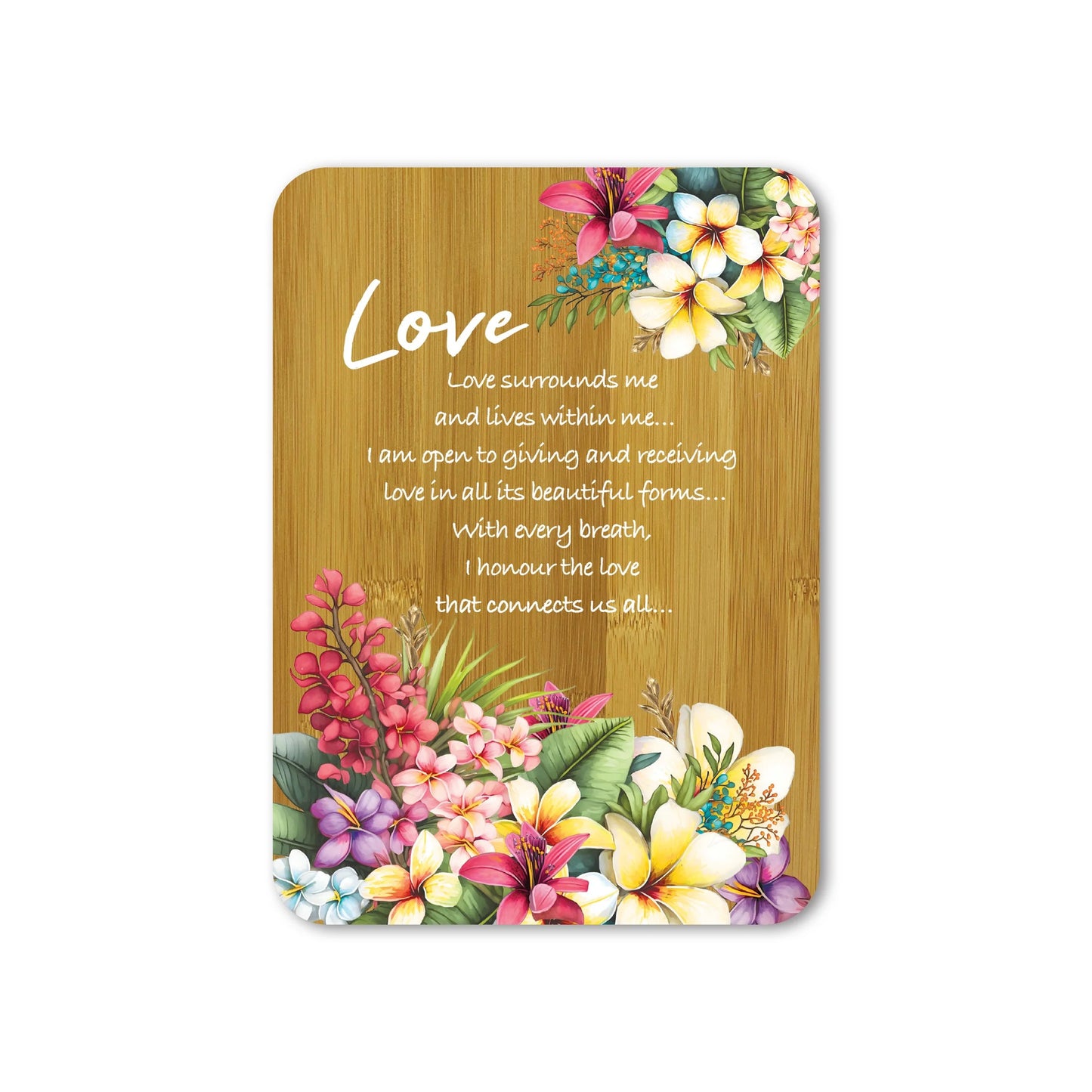 Lisa Pollock Plaque Paradise Bloom Love