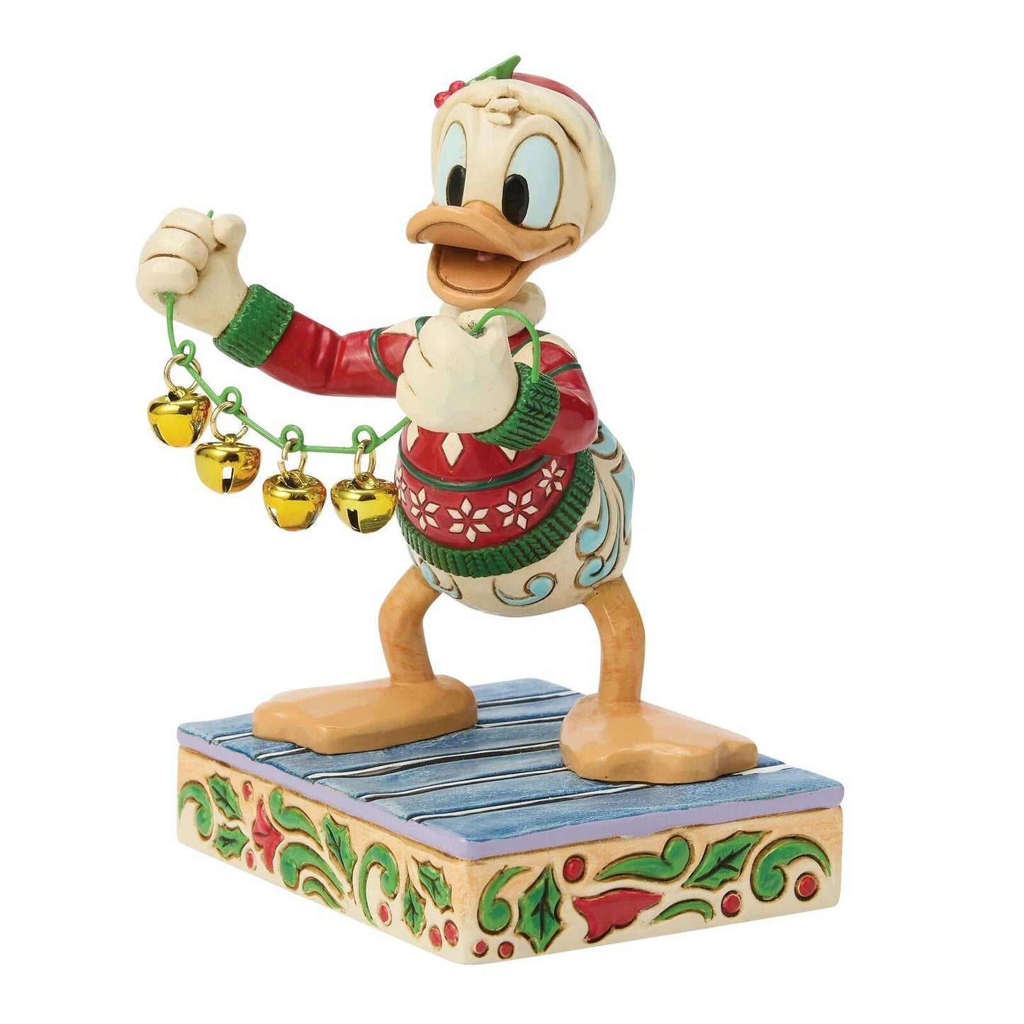 DISNEY TRADITIONS BY JIM SHORE CHRISTMAS DONALD DUCK WITH BELLS