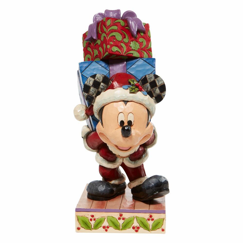 DISNEY TRADITIONS BY JIM SHORE MICKEY WITH PRESENT