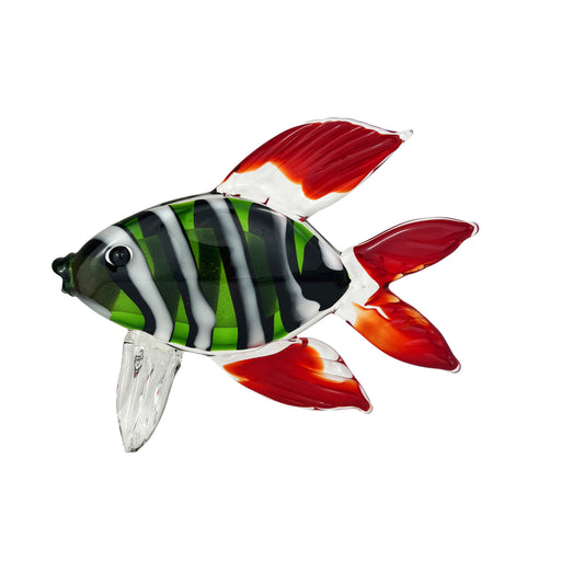 ZIBO ART GLASS FISH WAKIN