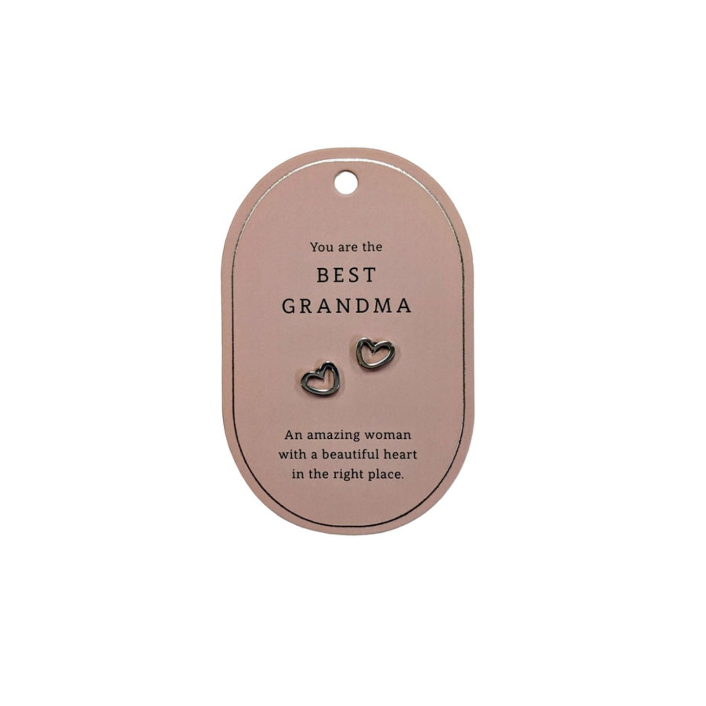 SWEETHEART GRANDMA SILVER EARRINGS