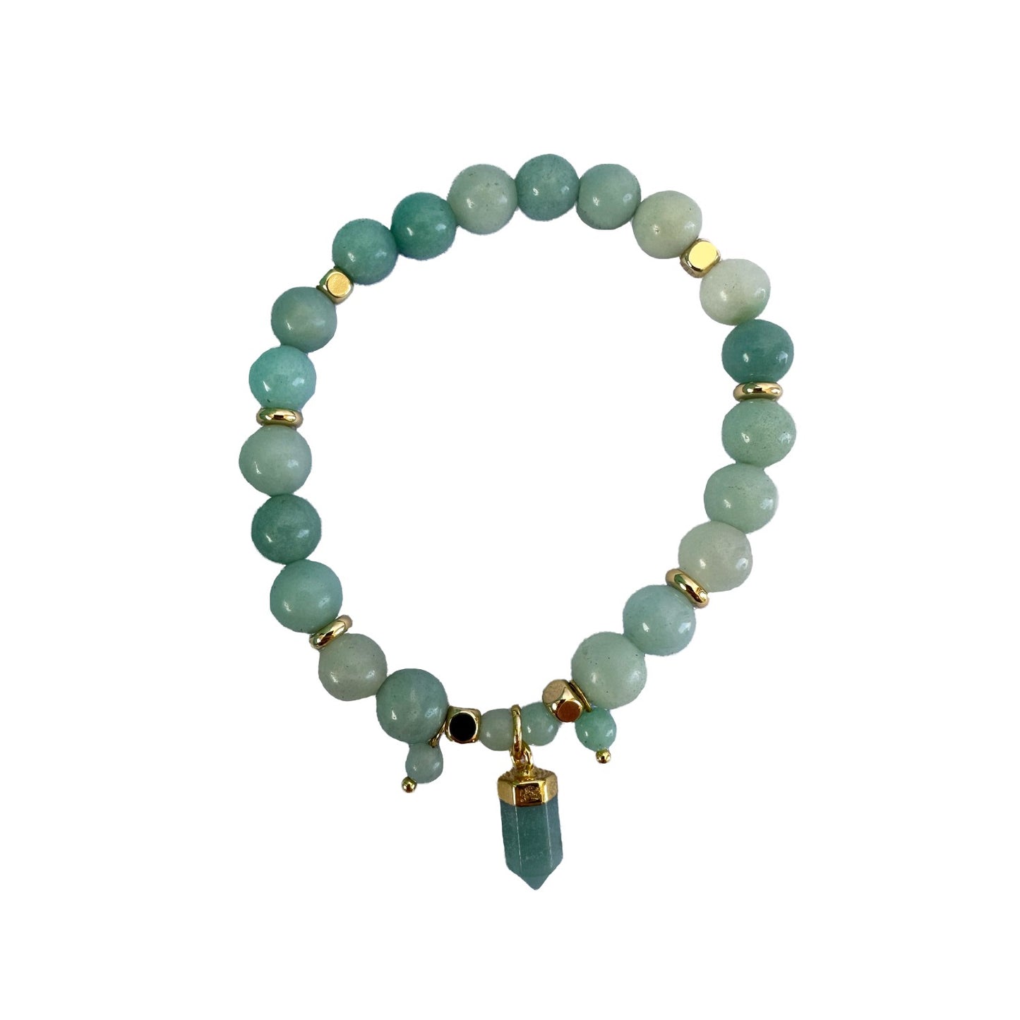 Lisa Pollock Crystal Point Bracelet In Case Aquamarine