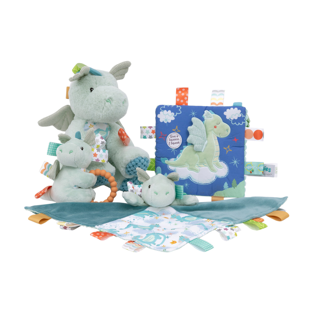 Mary Meyer Taggies Drax Dragon Crinkle Me
