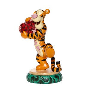 DISNEY TRADITIONS BY JIM SHORE TIGGER HOLDING HEART
