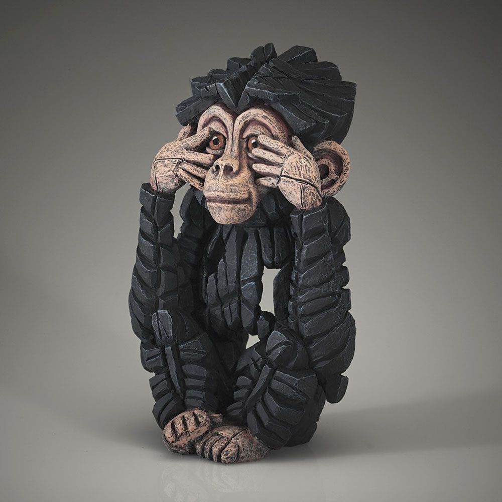 Edge Sculpture Baby Chimp Figure 'See No Evil'