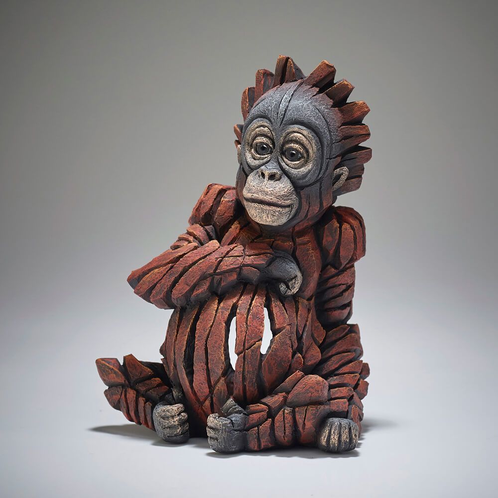 EDGE SCULPTURE BABY ORANGUTAN FIGURE SMALL