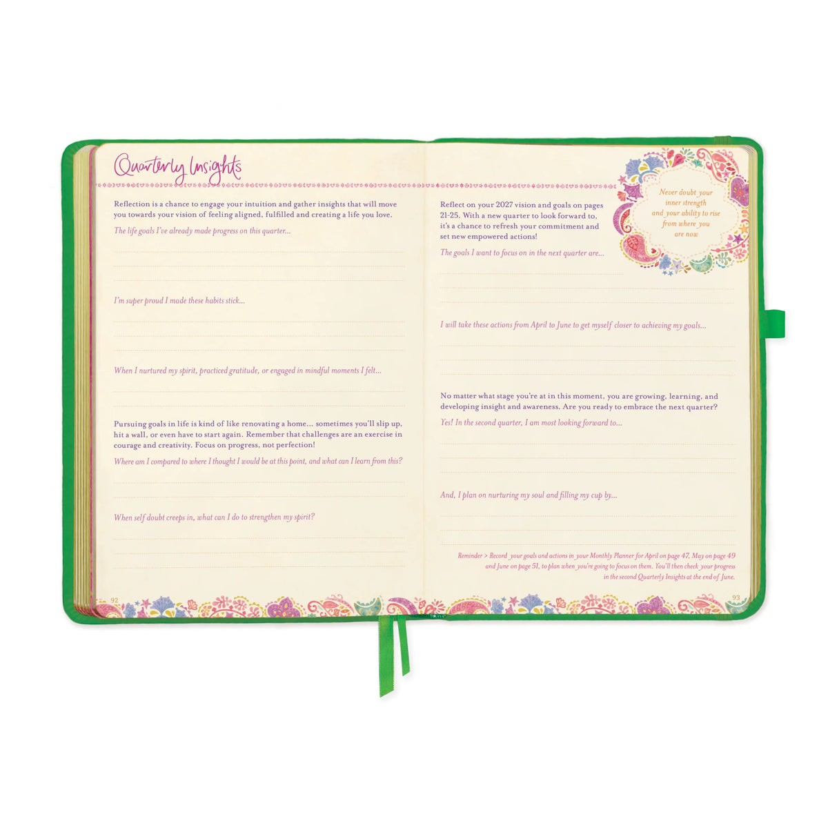 Intrinsic 2027 Diary Planner The Year To Rewrite Your Story - Emerald Green