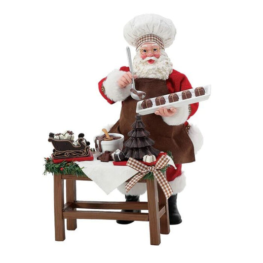 POSSIBLE DREAMS SANTA CHOCOLATIER SET OF TWO