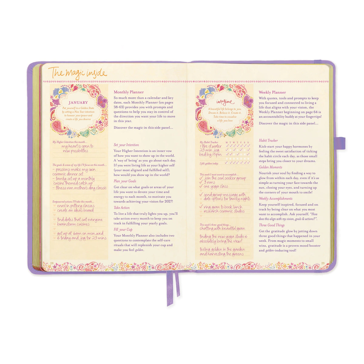Intrinsic 2027 Diary Planner The Year To Ignite Your Light - Amethyst Purple