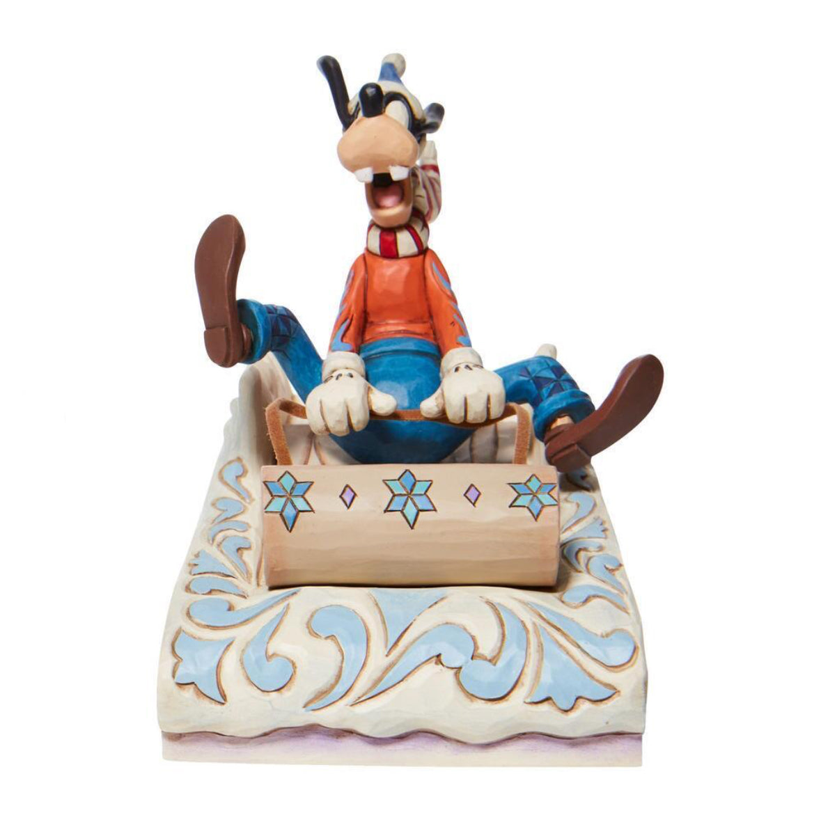 DISNEY TRADITIONS BY JIM SHORE GOOFY SLEDDING
