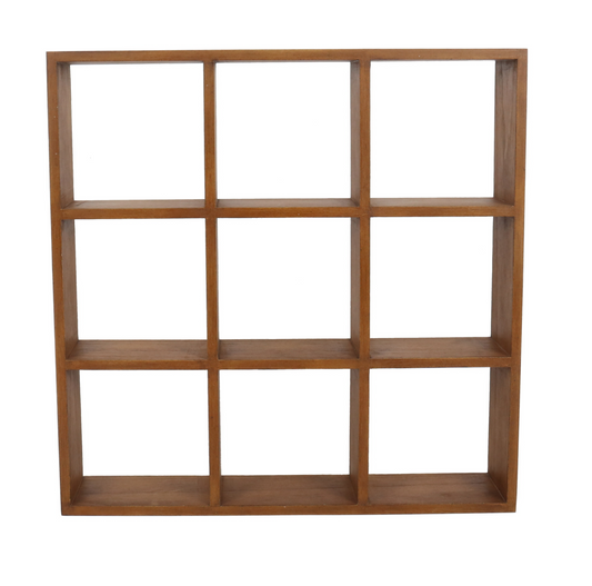 WOODEN SHELF DISPLAY UNIT
