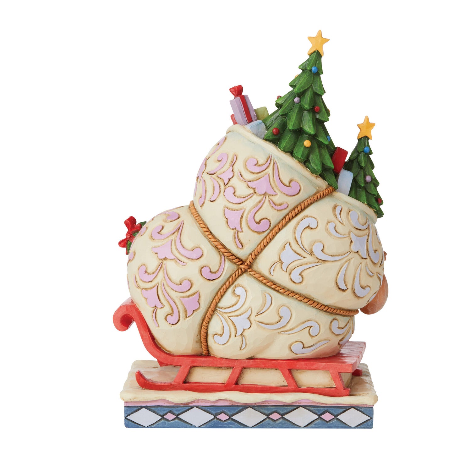 THE GRINCH BY JIM SHORE GRINCH BY SLEIGH WITH MAX 21CM