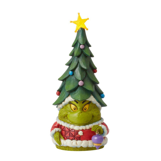 THE GRINCH BY JIM SHORE GNOME WITH TREE HAT 22CM