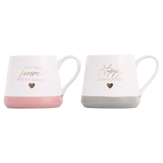 Mug Set Of Two Wedding Anniversary