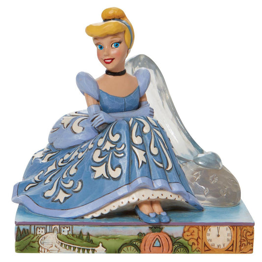 DISNEY TRADITIONS BY JIM SHORE CINDERELLA WITH GLASS SLIPPER 14CM