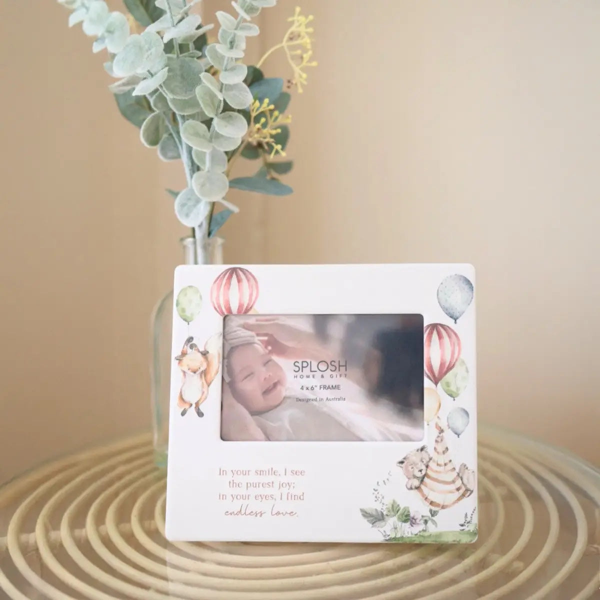 Tiny Wonders Photo Frame 4x6 Ceramic “In Your Smile”