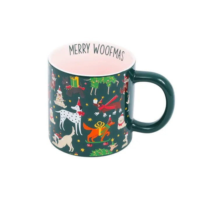 Christmas Mug Festive Dogs