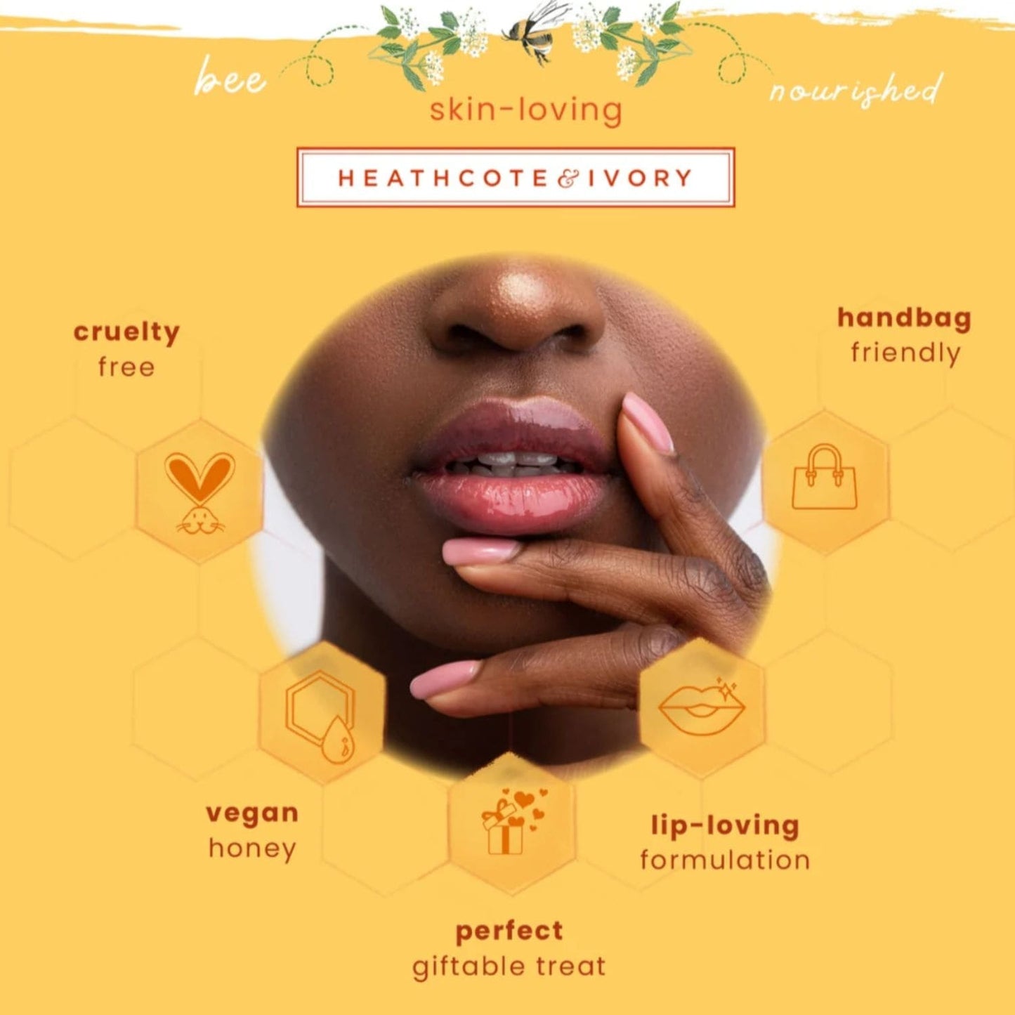 Heathcote & Ivory Busy Bees Vegan Honey Lip Butter