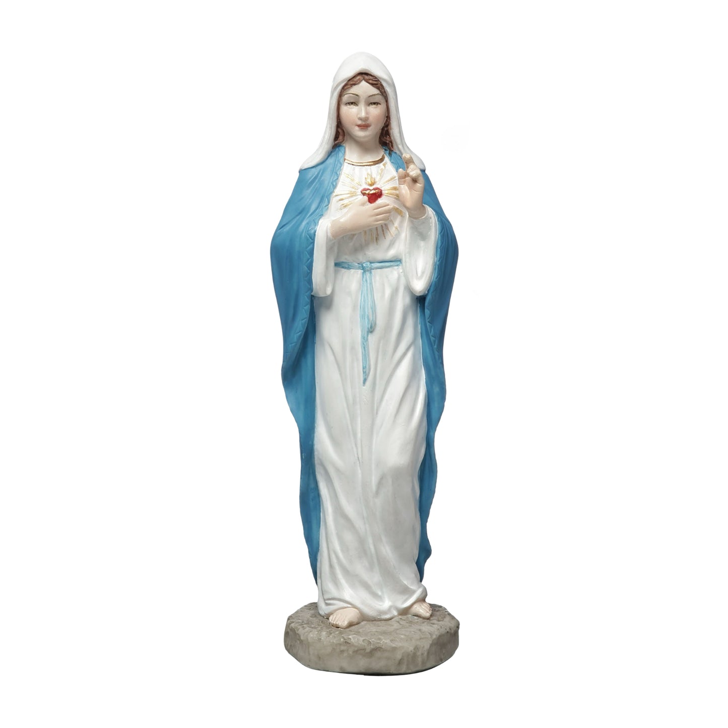VERONESE DESIGNS MINI RESIN STATUE SACRED HEART MARY