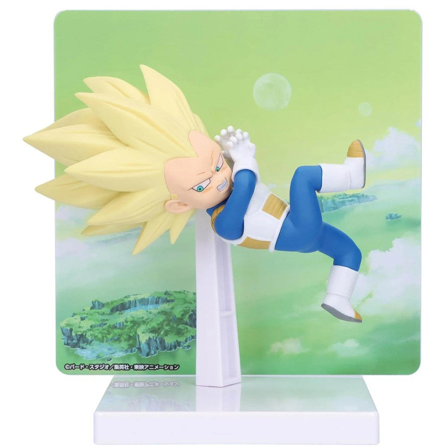 DRAGON BALL DAIMA SUPER SAIYAN 3 VEGETA (MINI) WITH PANEL