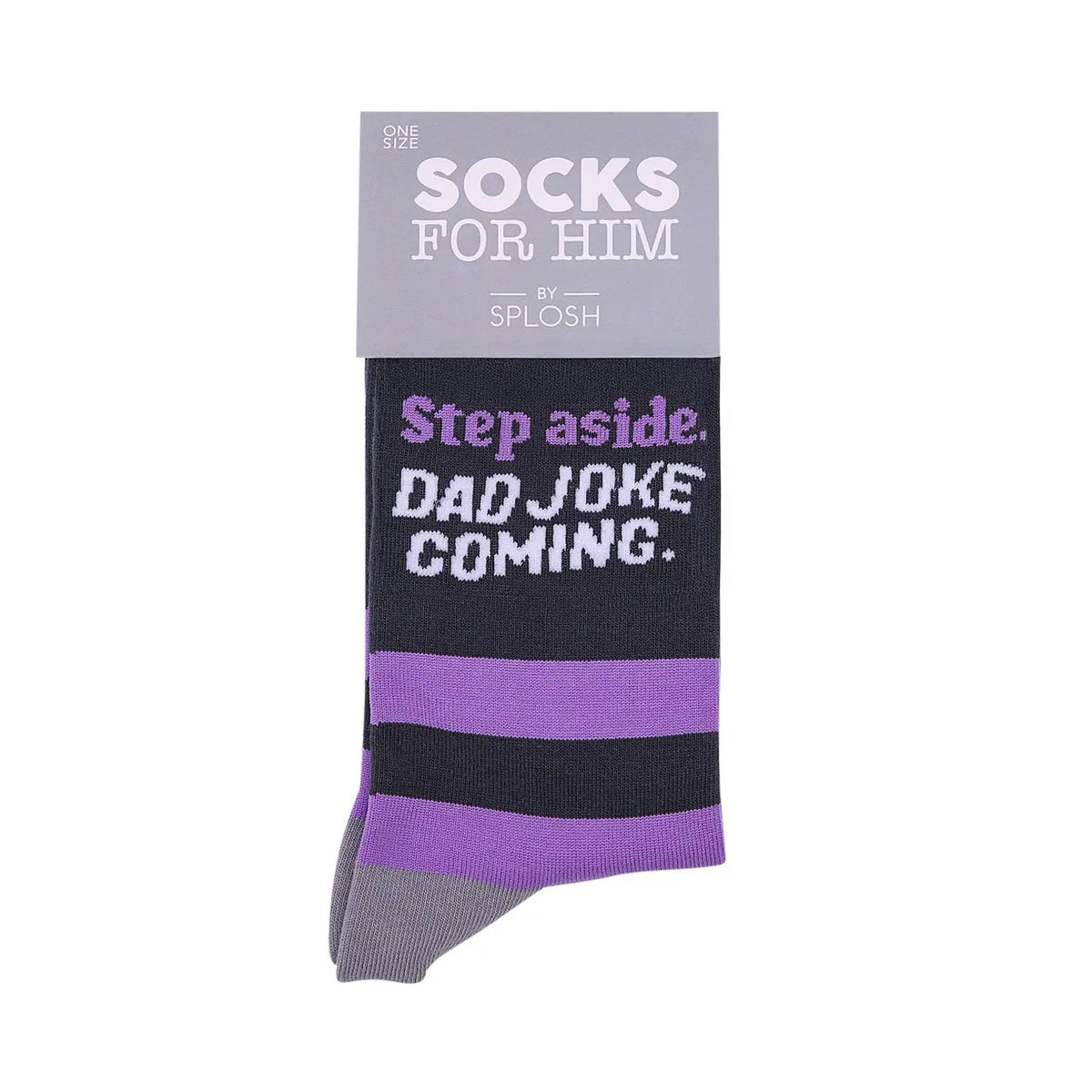 Socks With Sayings "Step Aside, Dad Joke Coming"