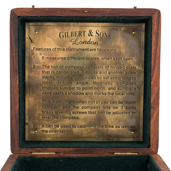 Sundial Compass Gilbert & Sons 125mm