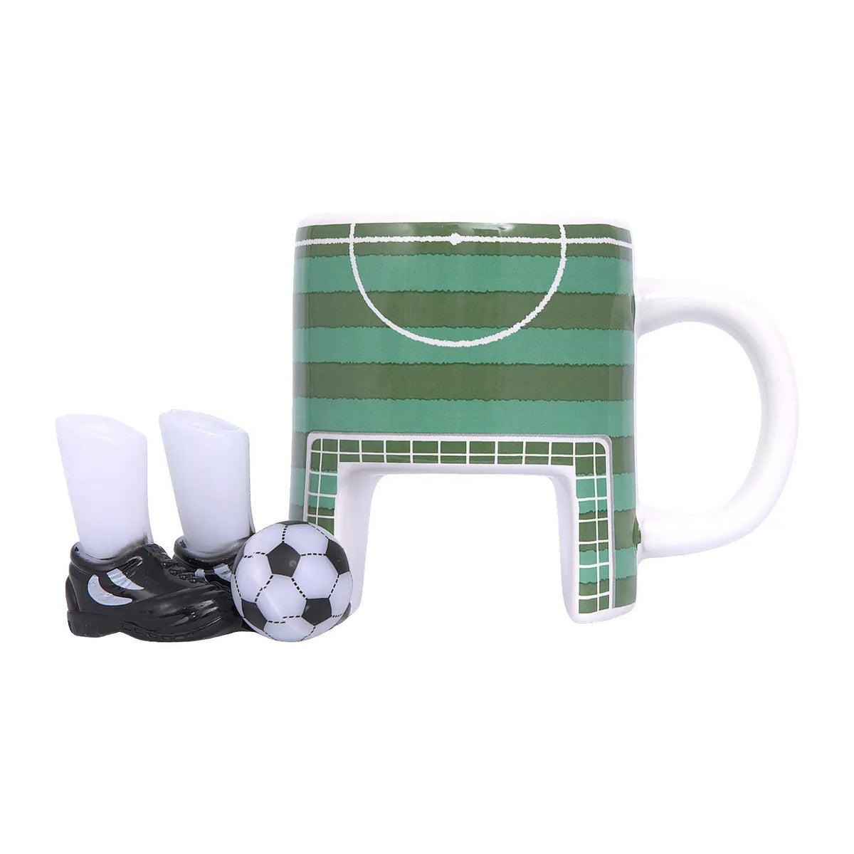 Soccer Mug With Goal, Boots And Ball