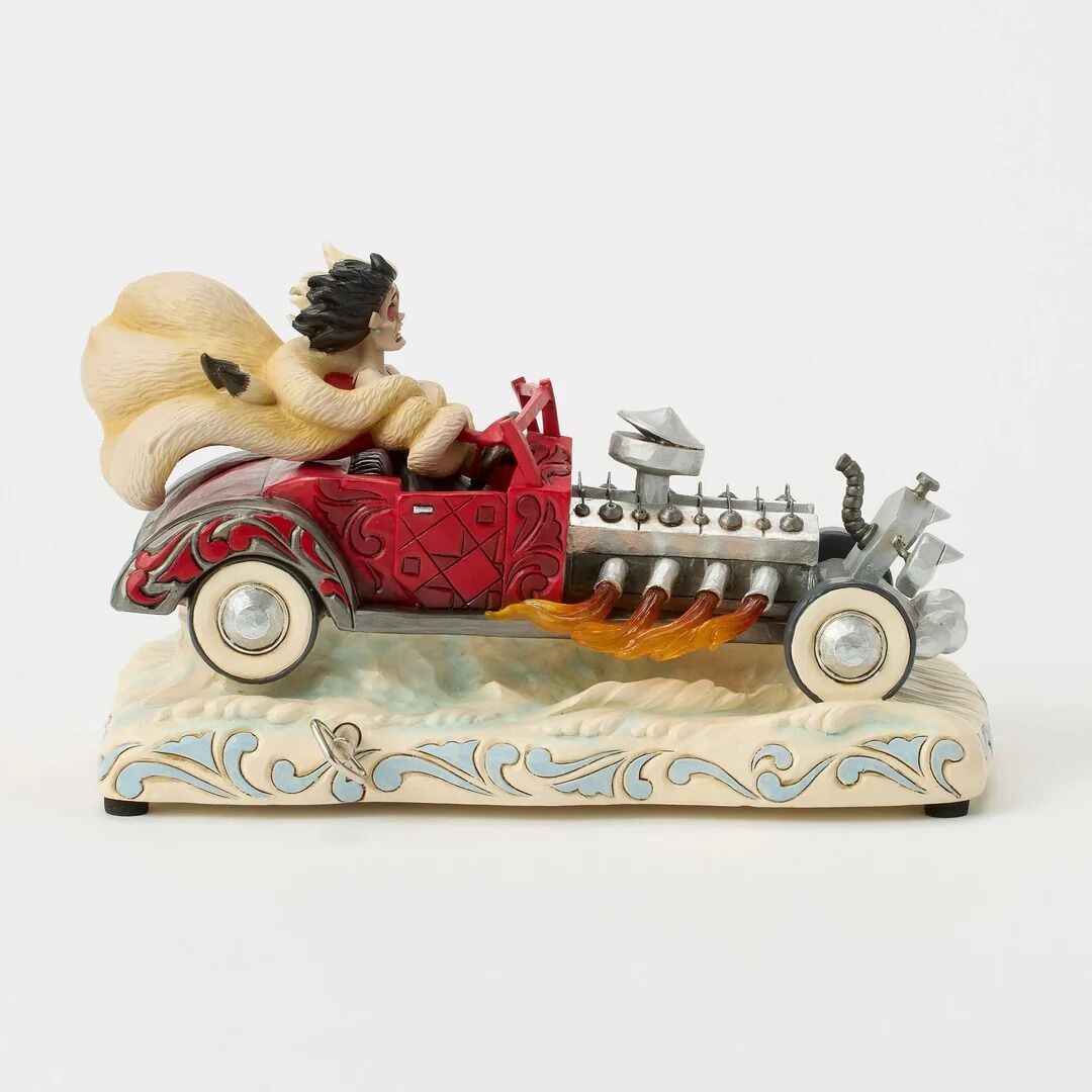 DISNEY TRADITIONS BY JIM SHORE CRUELLE CAR SCENE MUSICAL