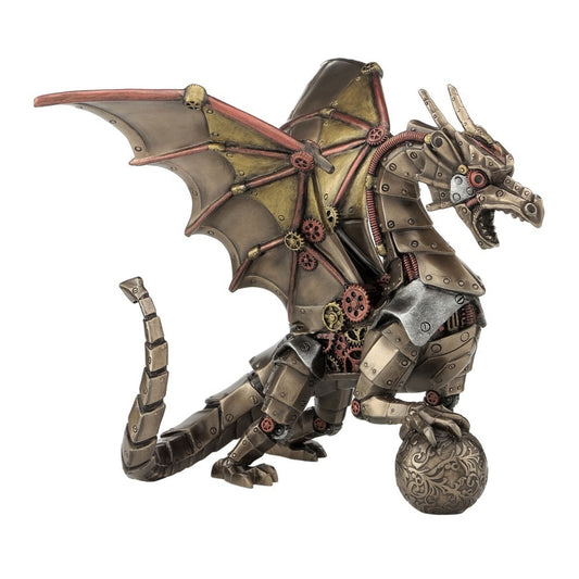 VERONESE DESIGNS STEAMPUNK DRAGON FIGURINE
