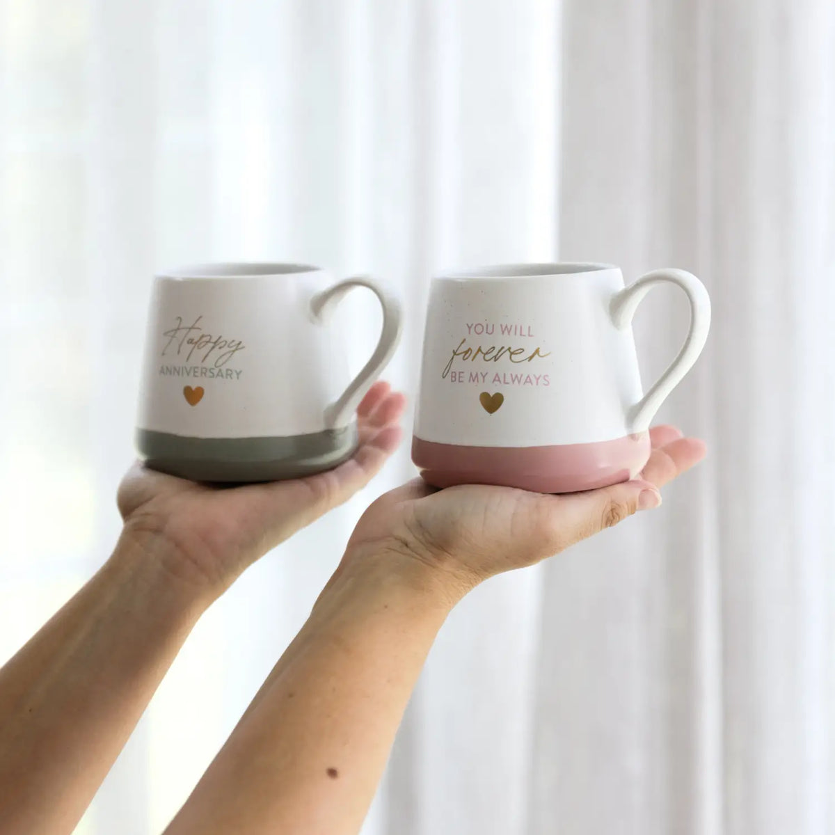 Mug Set Of Two Wedding Anniversary