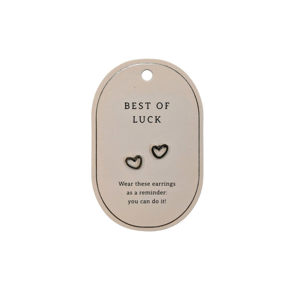 SWEETHEART BEST OF LUCK SILVER EARRINGS