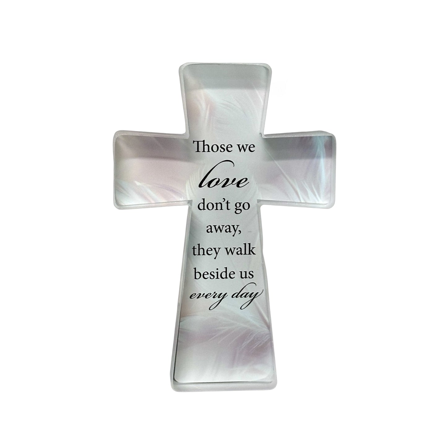 SENTIMENTAL GLASS CROSS THOSE WE LOVE