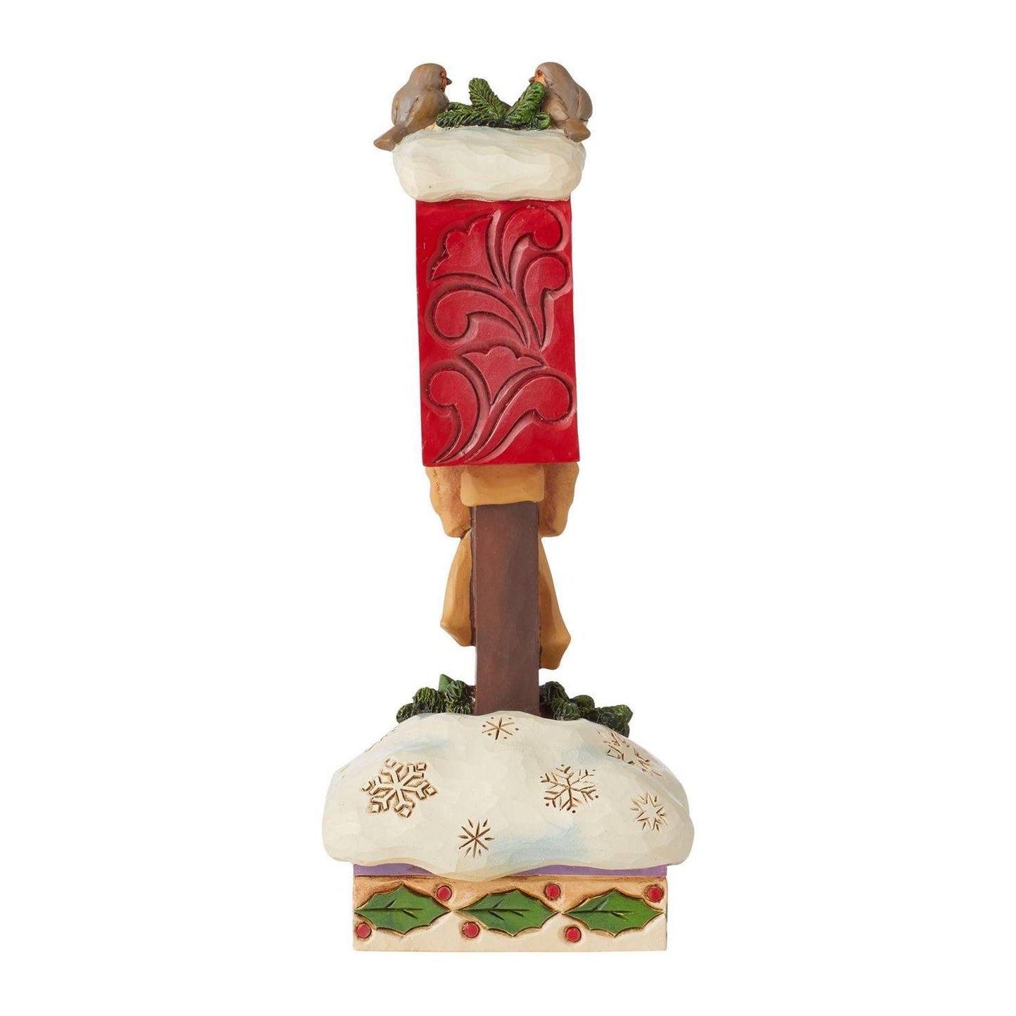 HEARTWOOD CREEK EUROPEAN ROBINS ON POSTBOX 16CM