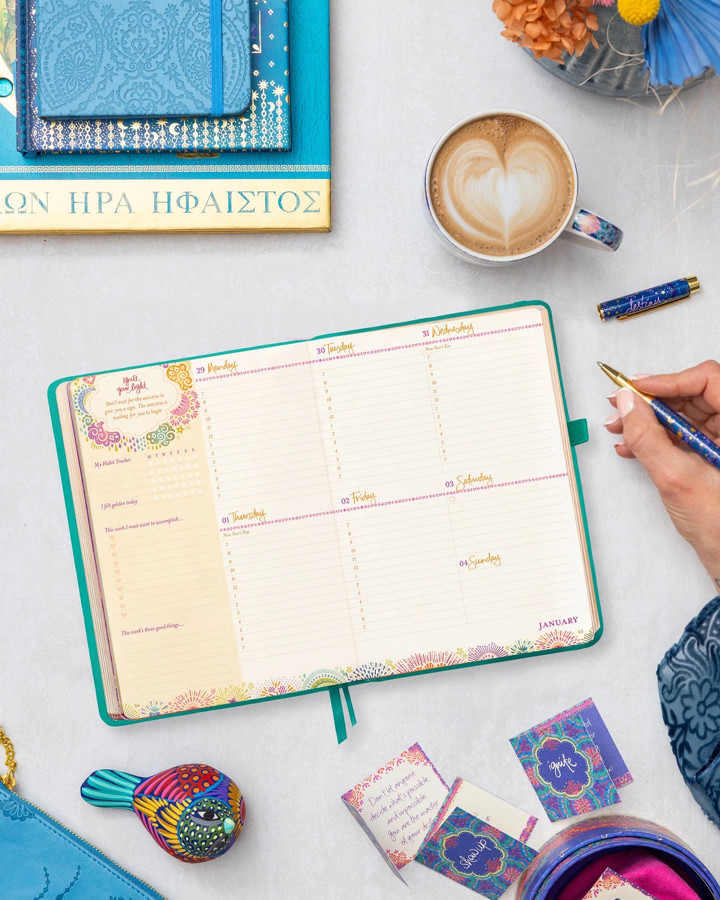 Intrinsic 2026 Diary The year to ignite your light - Turquoise Twist