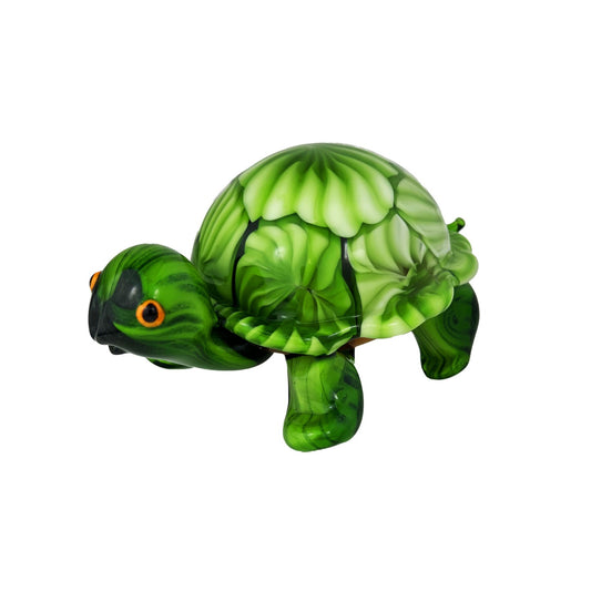 ZIBO ART GLASS TURTLE ANGONARA