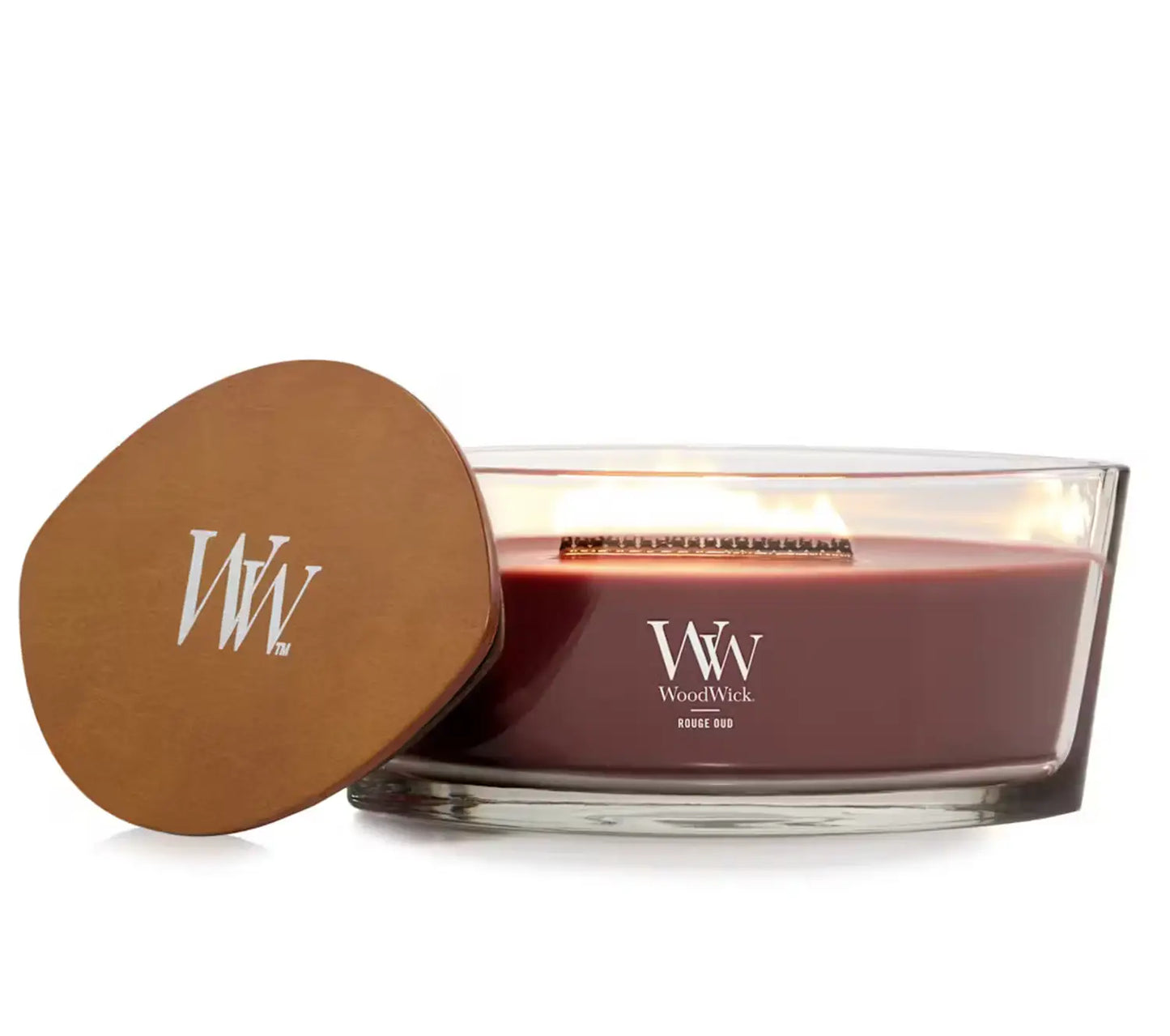 WoodWick Candle Rouge Oud Ellipse