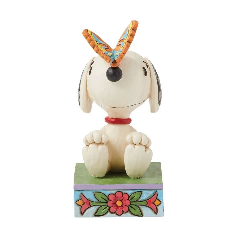 PEANUTS BY JIM SHORE MINI SNOOPY WITH BUTTERFLY