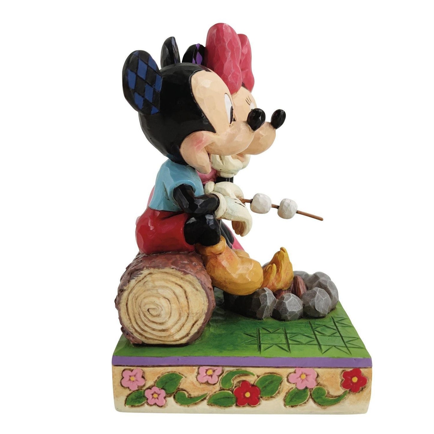 DISNEY TRADITIONS BY JIM SHORE MICKEY & MINNIE AROUND CAMPFIRE 15CM