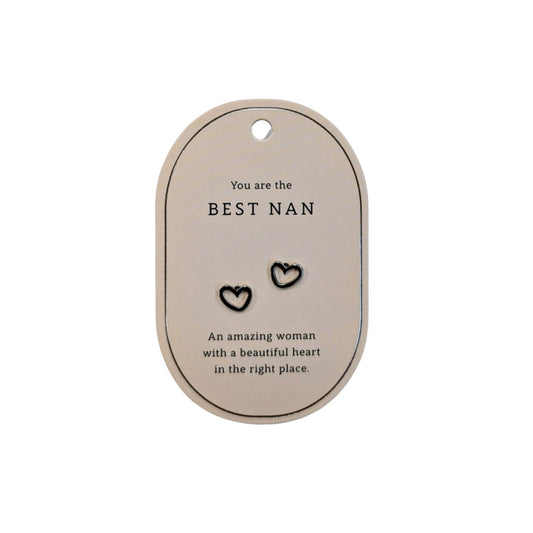 SWEETHEART NAN SILVER EARRINGS