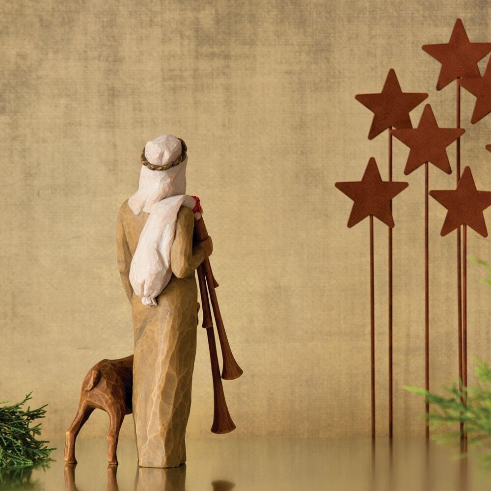 WILLOW TREE NATIVITY - ZAMPOGNARO (SHEPHERD WITH BAGPIPE)