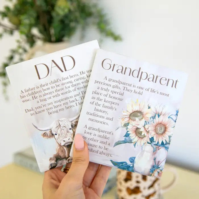 Saddle & Bloom Verse Plaque Grandparent