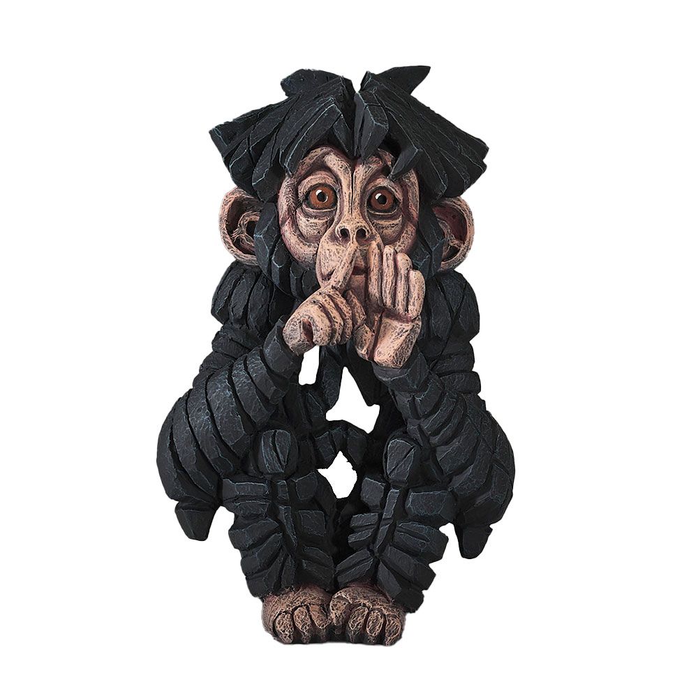 Edge Sculpture Baby Chimp Figure 'Speak No Evil'
